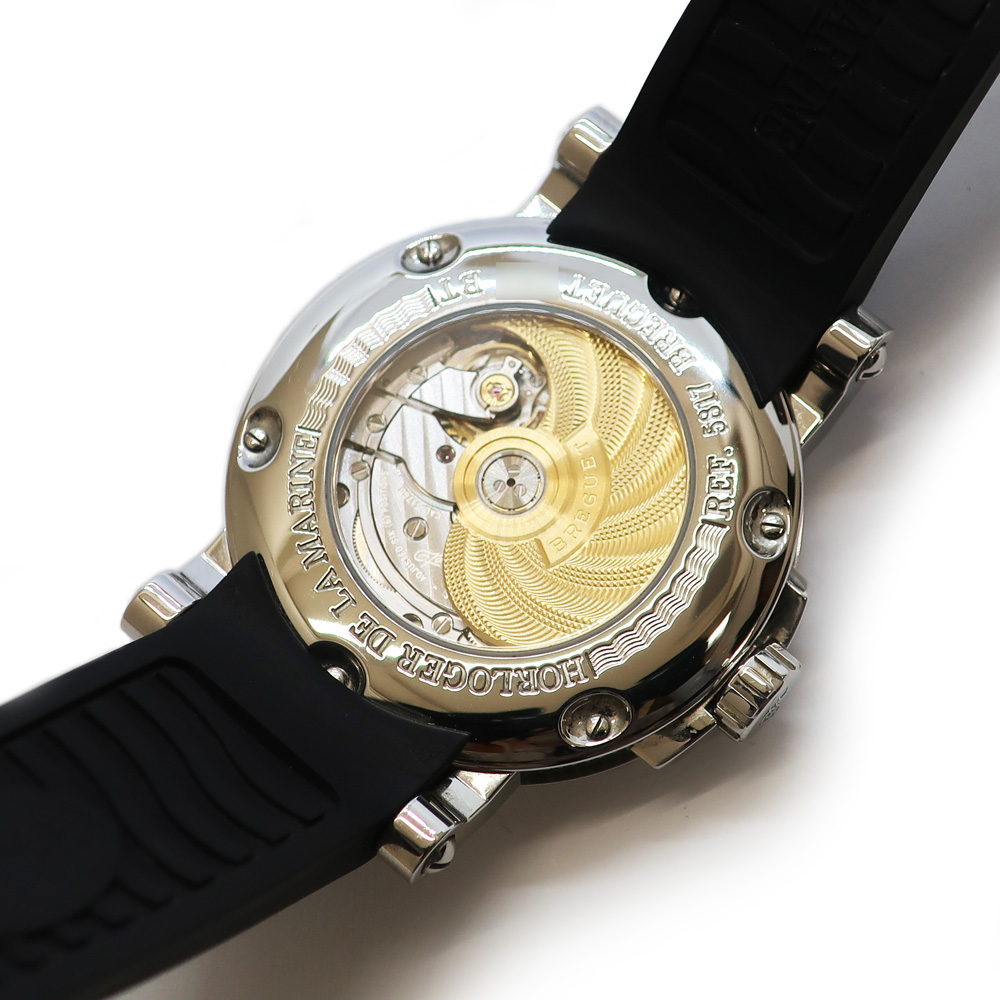 Breguetブレゲ マリーンⅡ 5817 ラバーベルト 白