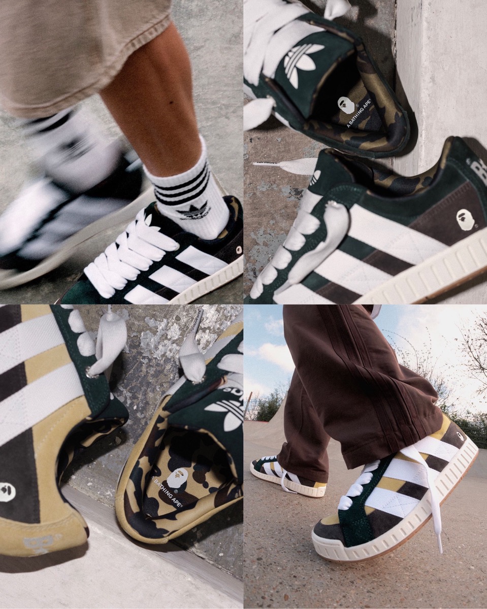 A BATHING APE® × adidas 『N BAPE®』が国内4月20日より発売［IE6117