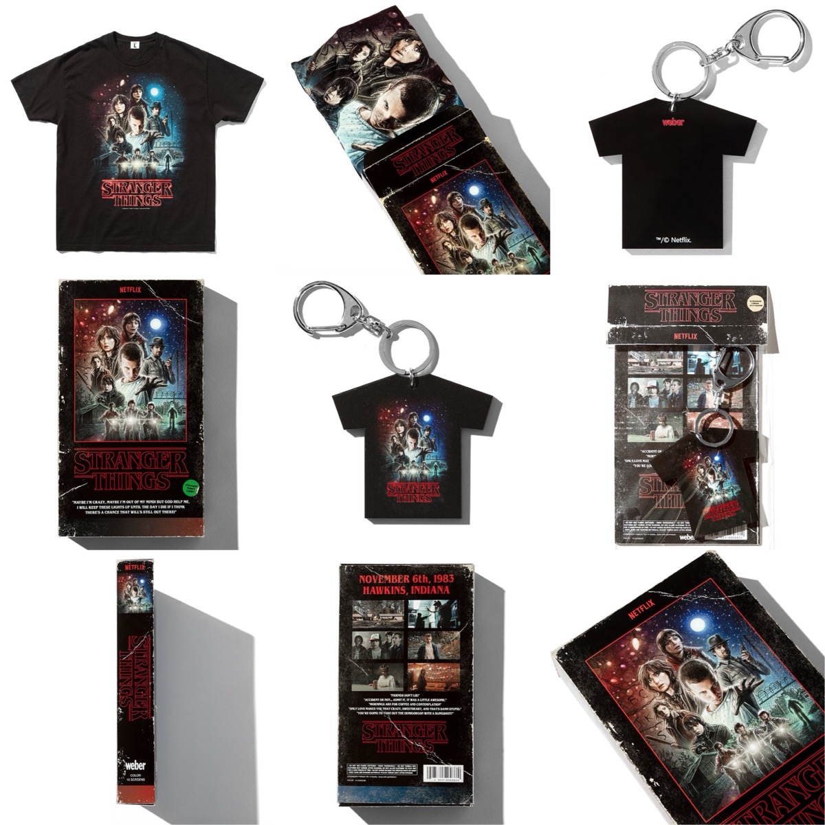 weber x ストレンジャー・シングス コラボTシャツの受注販売が国内4月3