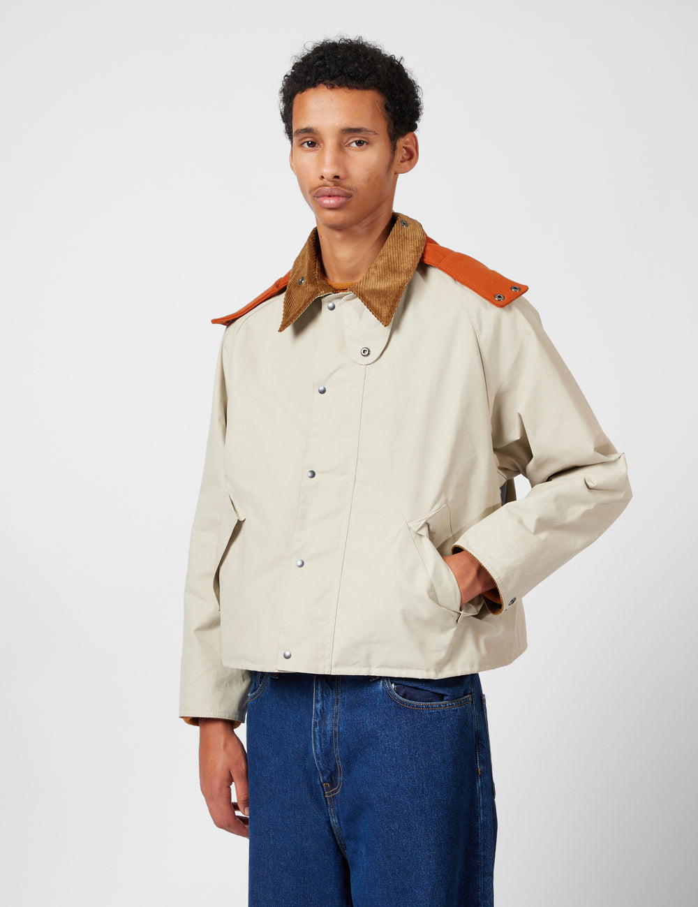 Barbour x Kaptain Sunshine Short Cruiser Jacket - Clay | Urban