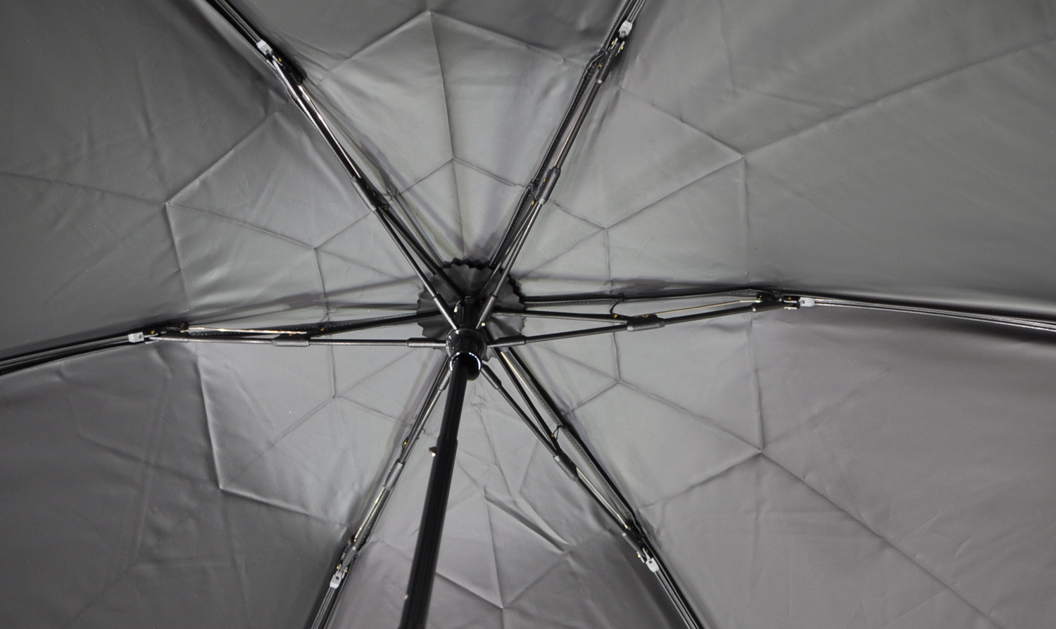 3段折 / 白黒ストライプ | 完全遮光日傘｜サンバリア100