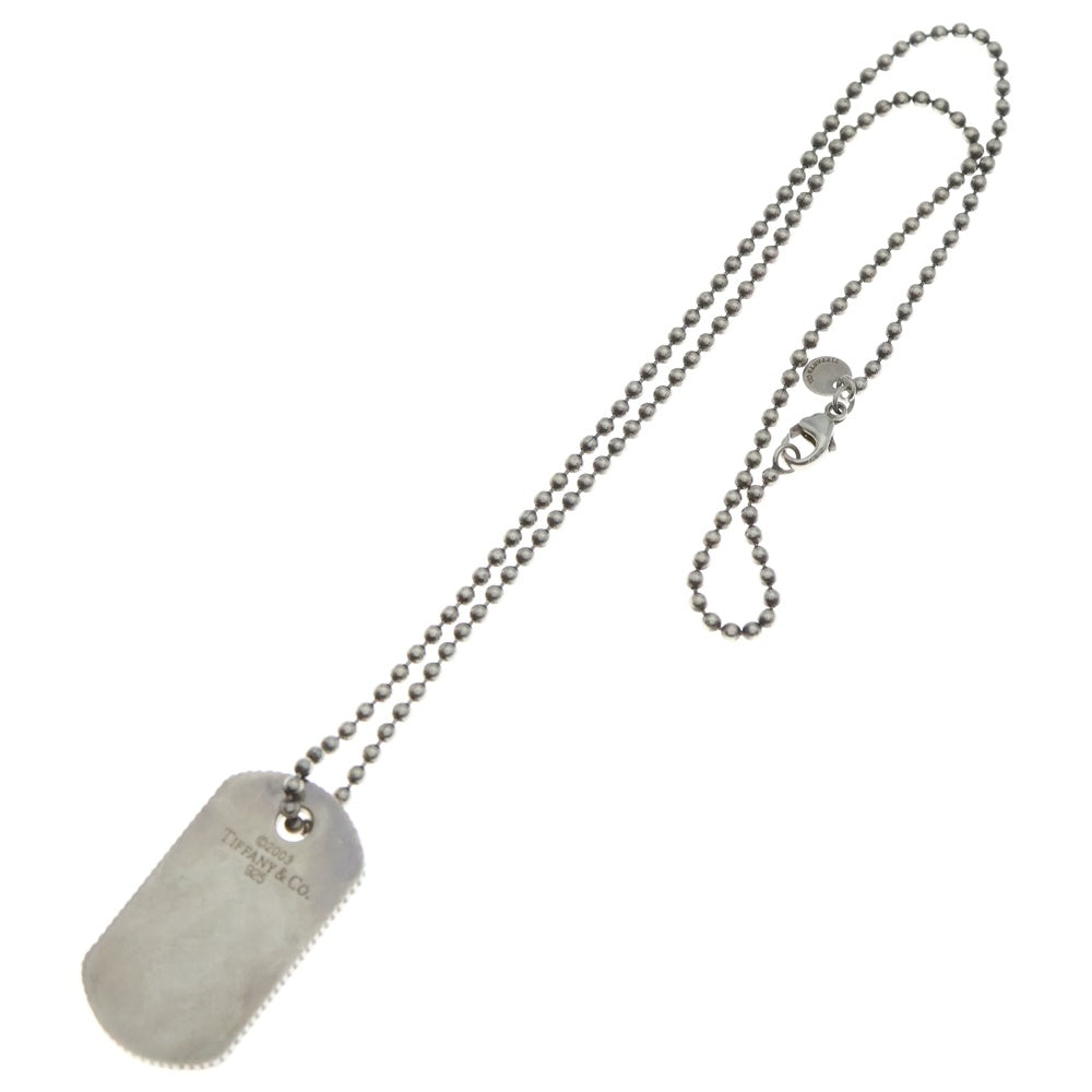 TIFFANY & Co.(ティファニー) ドッグタグ ボールチェーンネックレス
