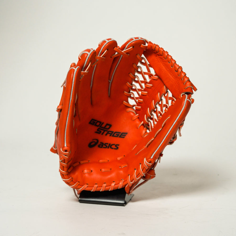 アシックス】硬式グラブ/外野手用/送料無料/BGHGSU/左投げ/オレンジ/22