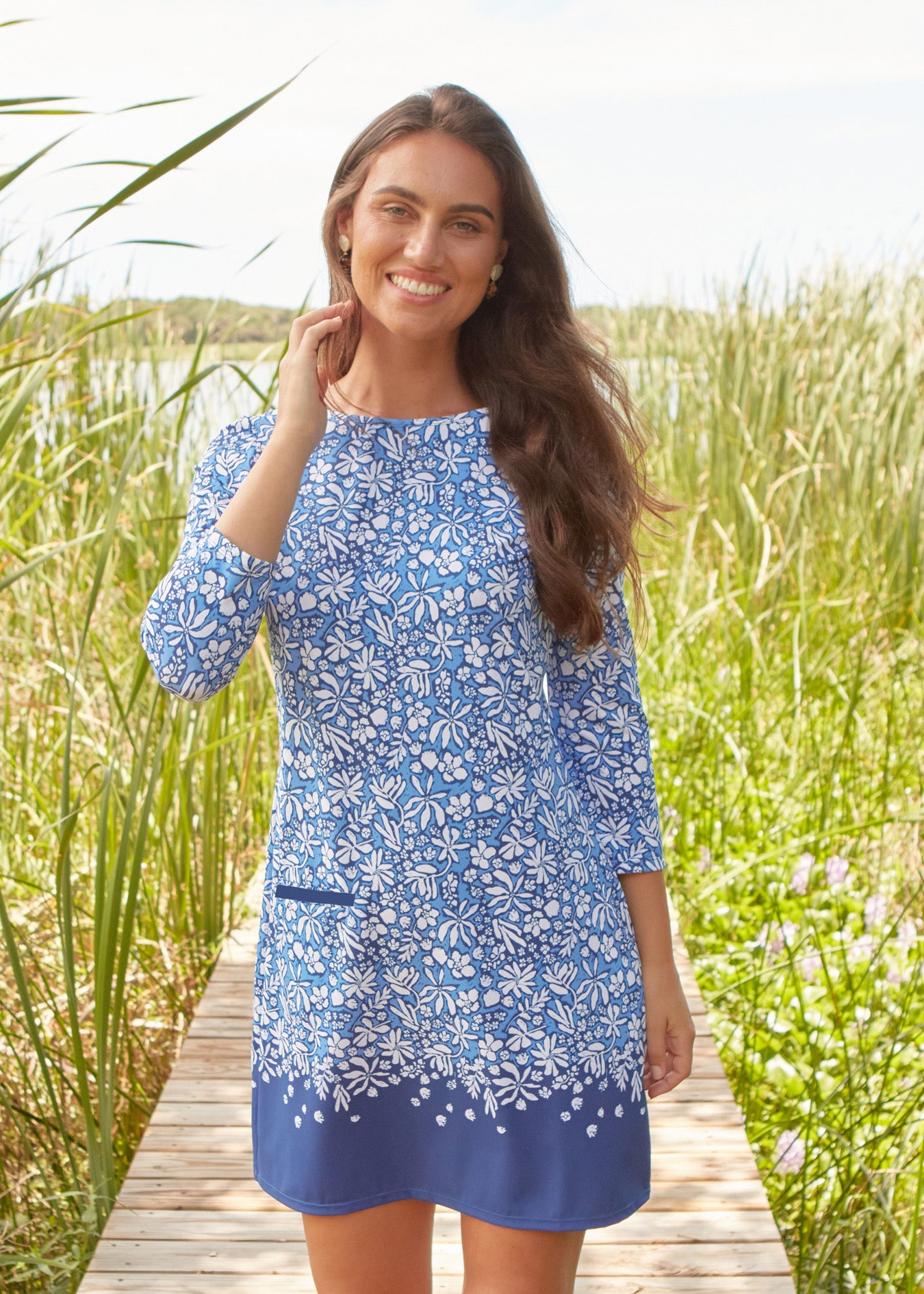 Seaside Floral Cabana Shift Dress | Cabana Life