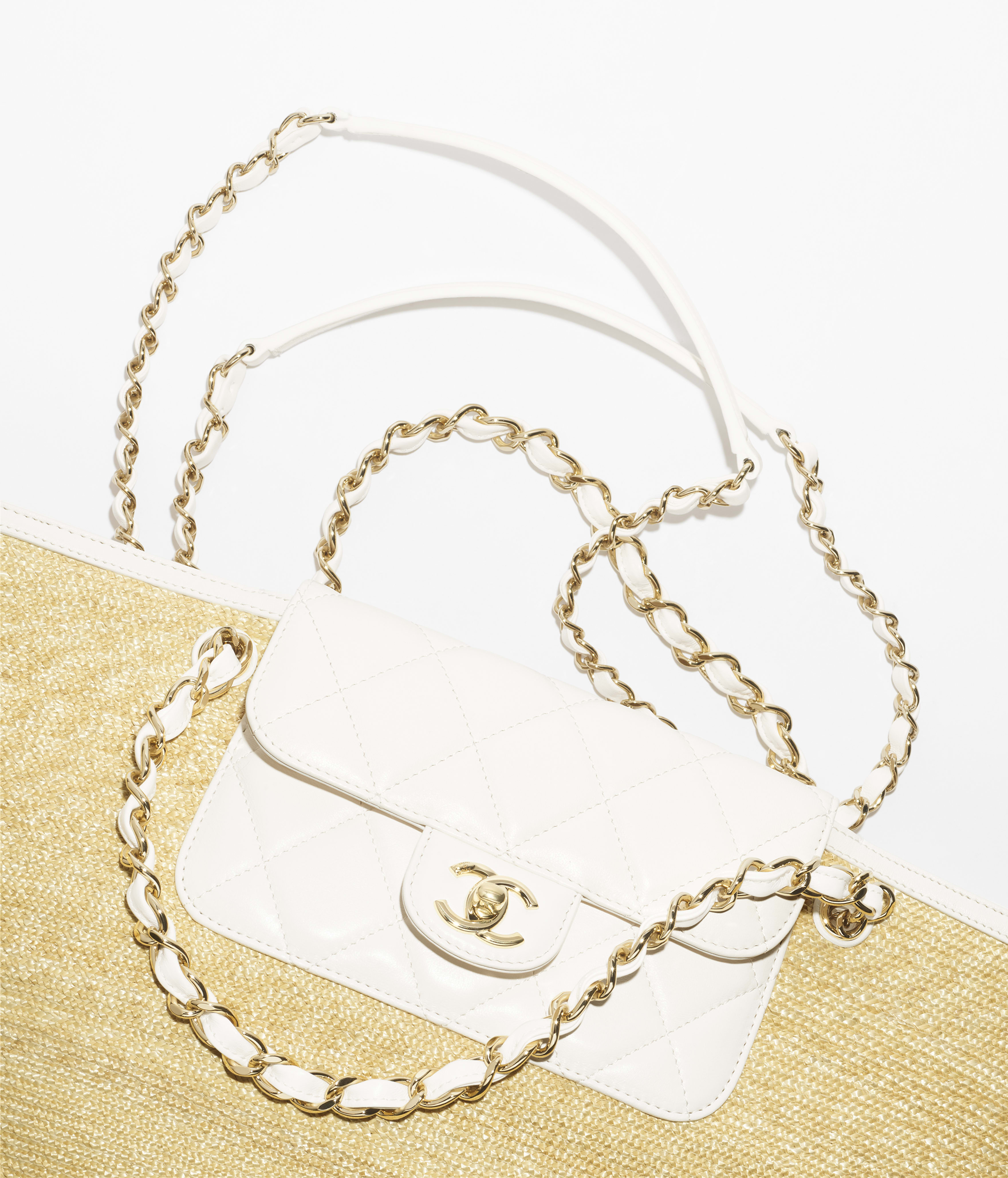 ラージ ショッピング バッグ、ブレード ストロー、ラムスキン