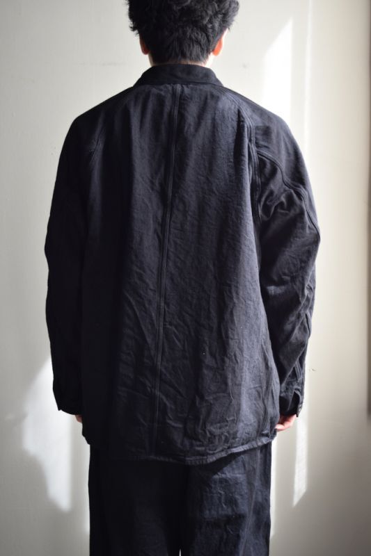 COMOLI (コモリ) デニム ワークジャケット [BLACK]