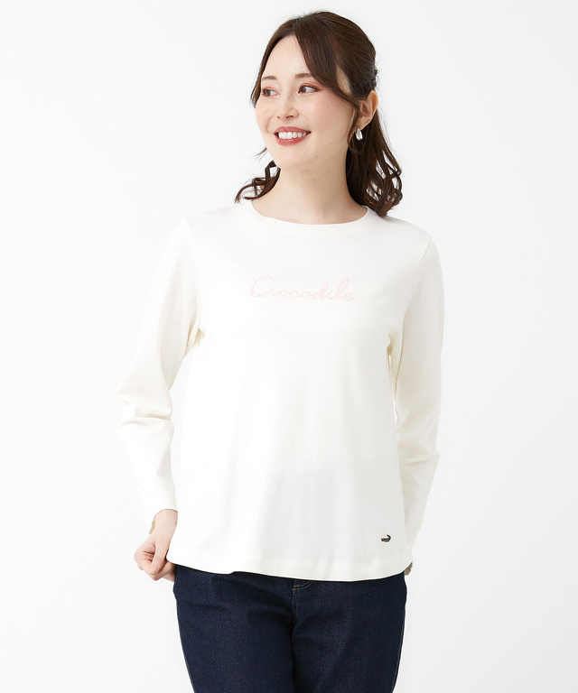 レディース 小花柄 プリント 長袖Tシャツ通販 [0302-51210