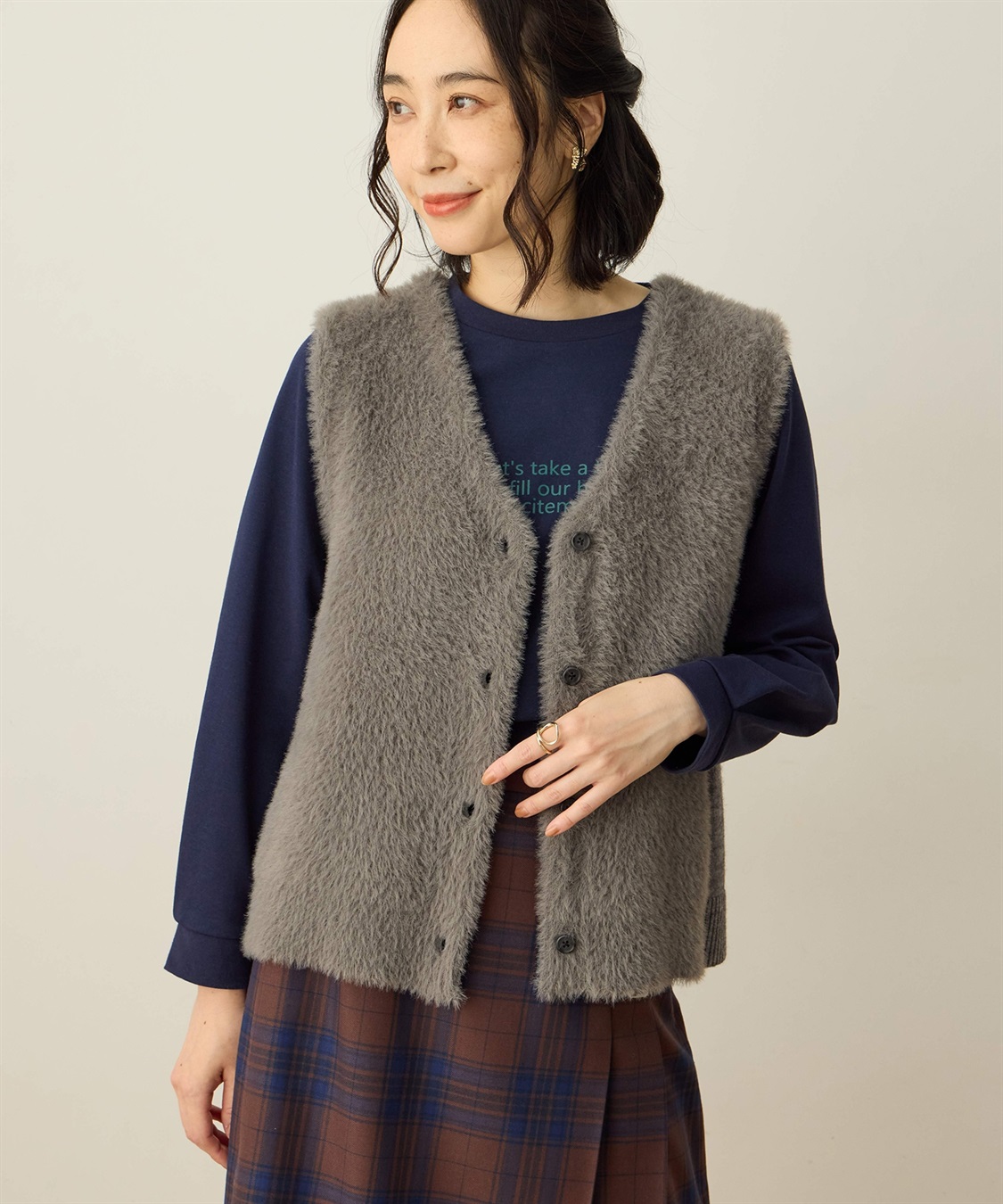 フェザーニットベスト DECOY｜クロスプラス公式通販サイト