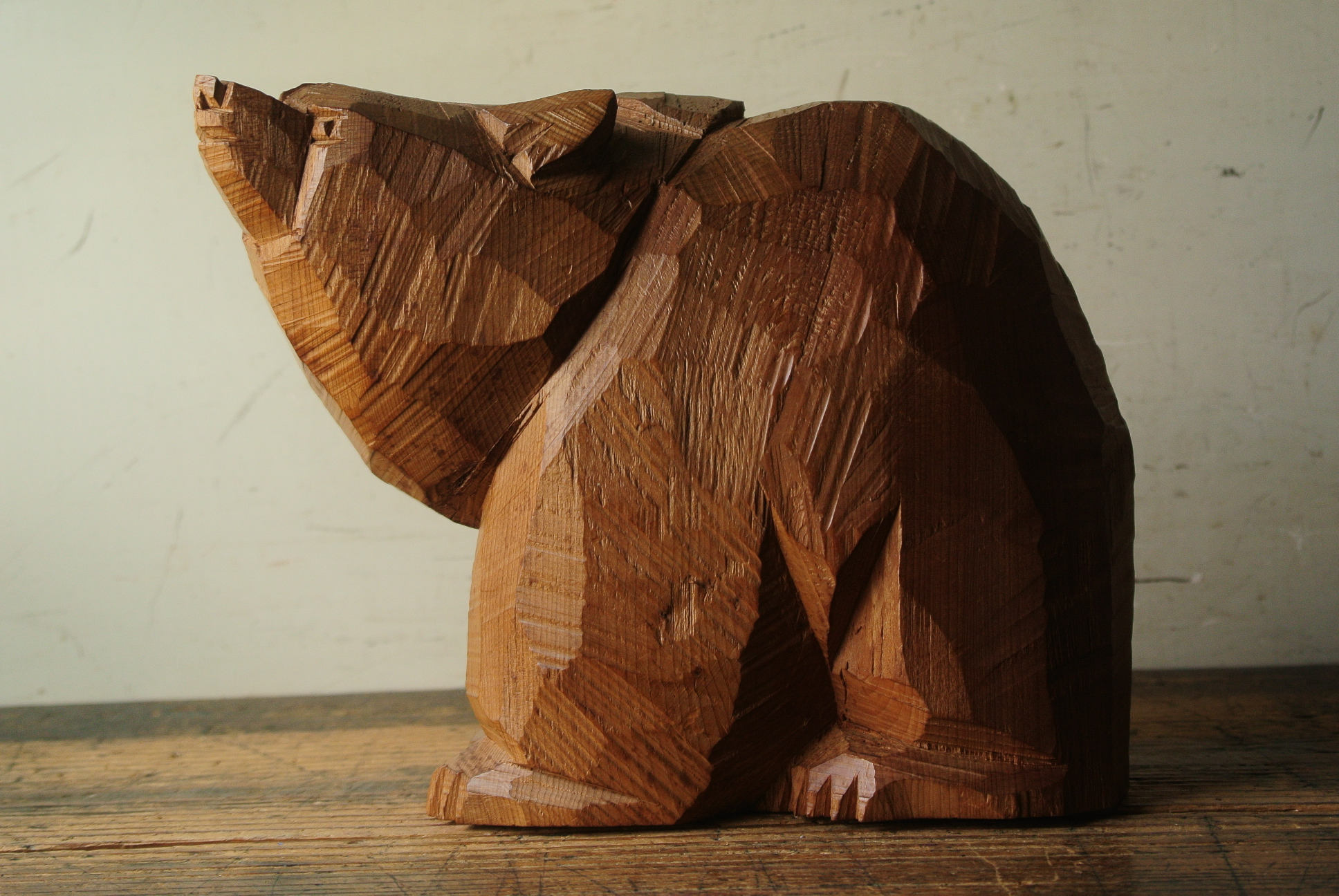 引間二郎（木歩）木彫り熊 - アンティーク雑貨・古道具の札幌