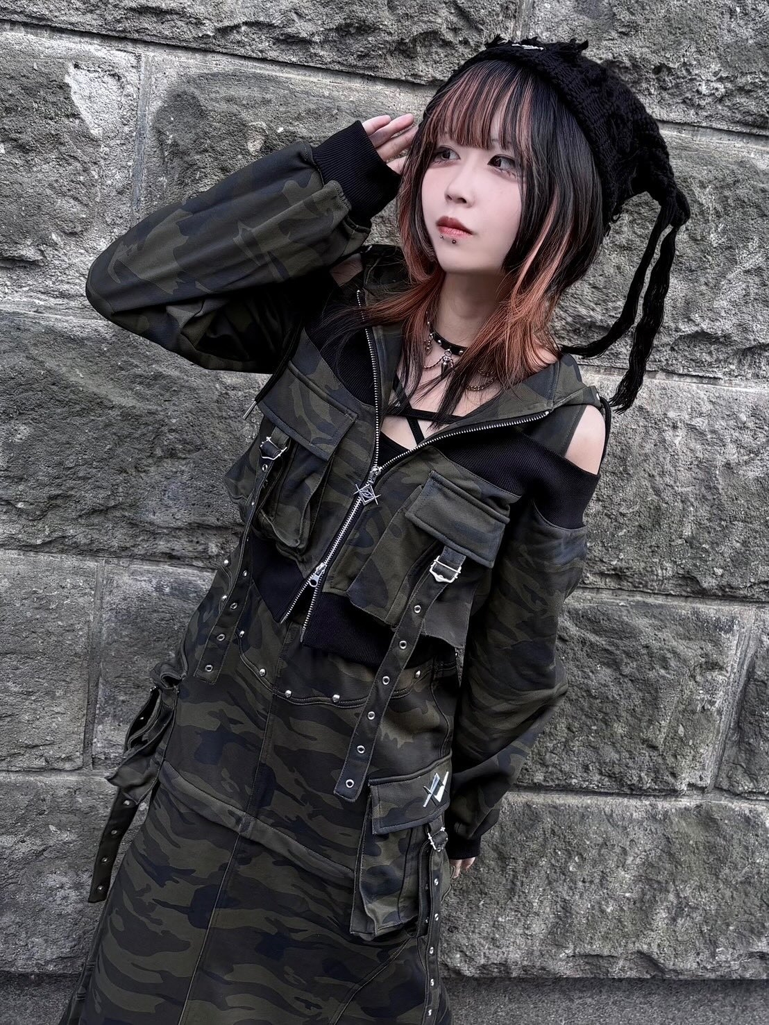 REFLEM【レフレム】2WAYカーゴロングスカート/全2色