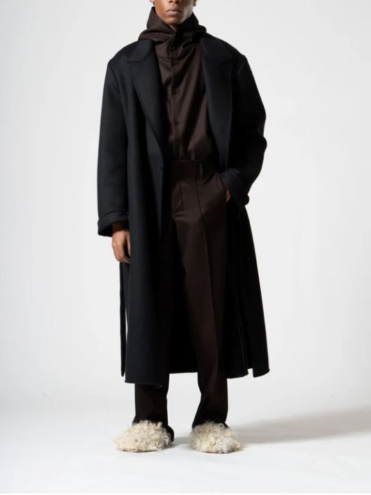 OVERCOAT - ダブルフェイス ピークドラペルコート - double-face