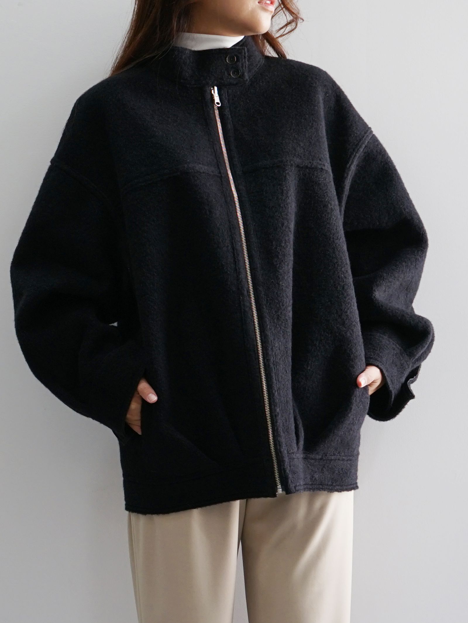 ETRE TOKYO - リバーシブルボアブルゾン - BLACK | ADDICT WEB SHOP