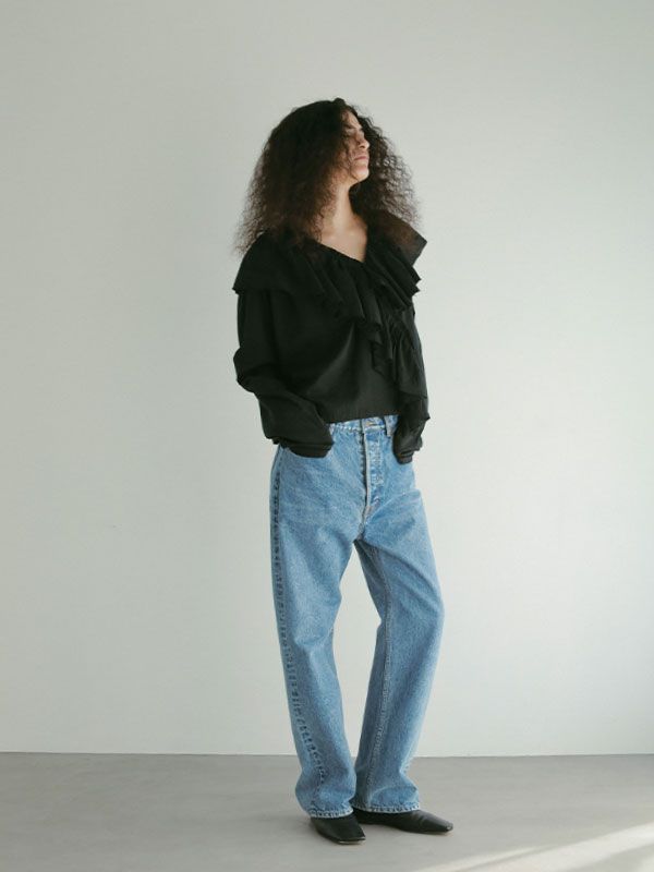 ETRE TOKYO 25SS インヒールレザーミュール 38 ブラック ETRE TOKYO