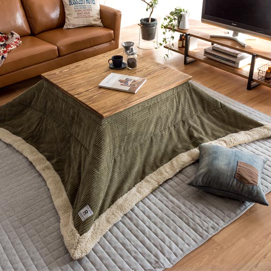 コーデュロイ薄掛けこたつ布団 CORDY(コーディー) 正方形 190×190cm