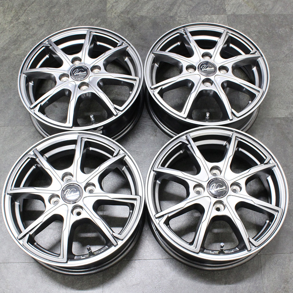 4枚セット】【中古】Verthandi PW-S8 14x4.5 45 100x4 MGRAY