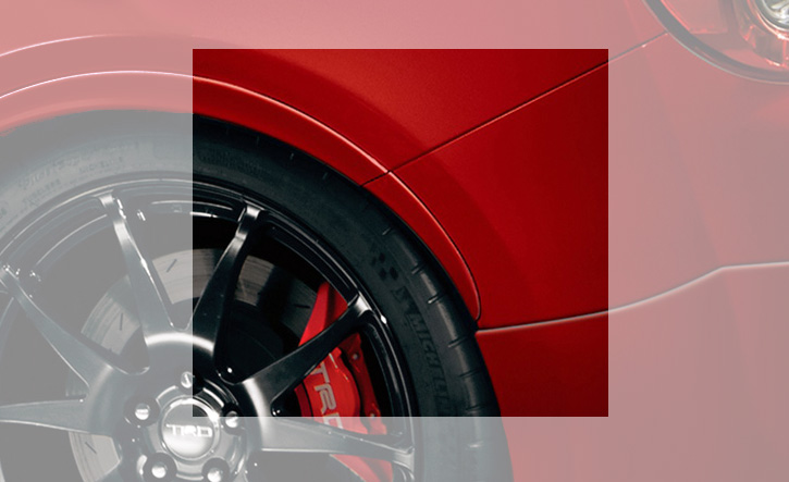 トヨタ86(ZN6系)用フェンダーエクステンション TRD(Performance Line