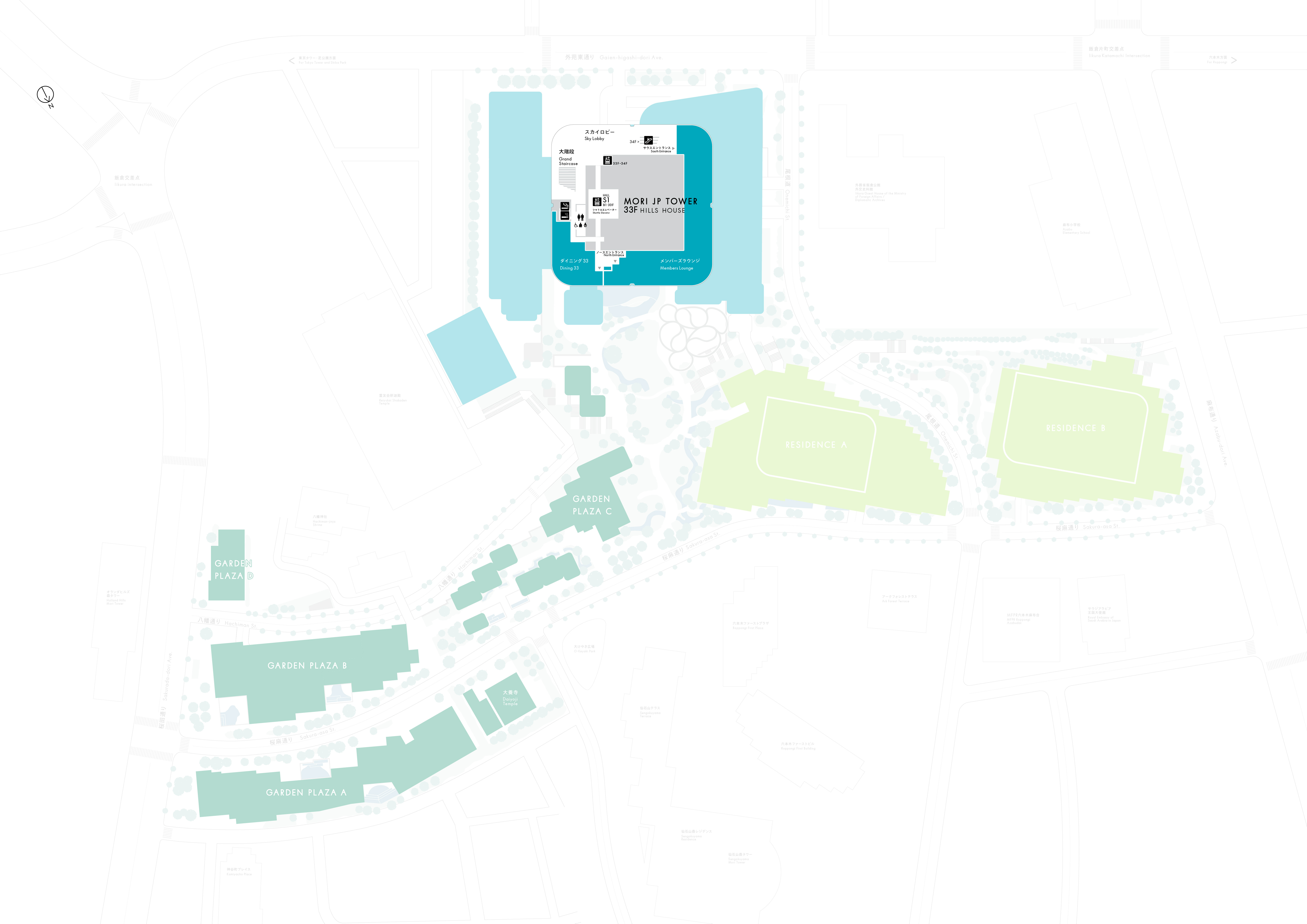 フロアマップ | 麻布台ヒルズ - Azabudai Hills