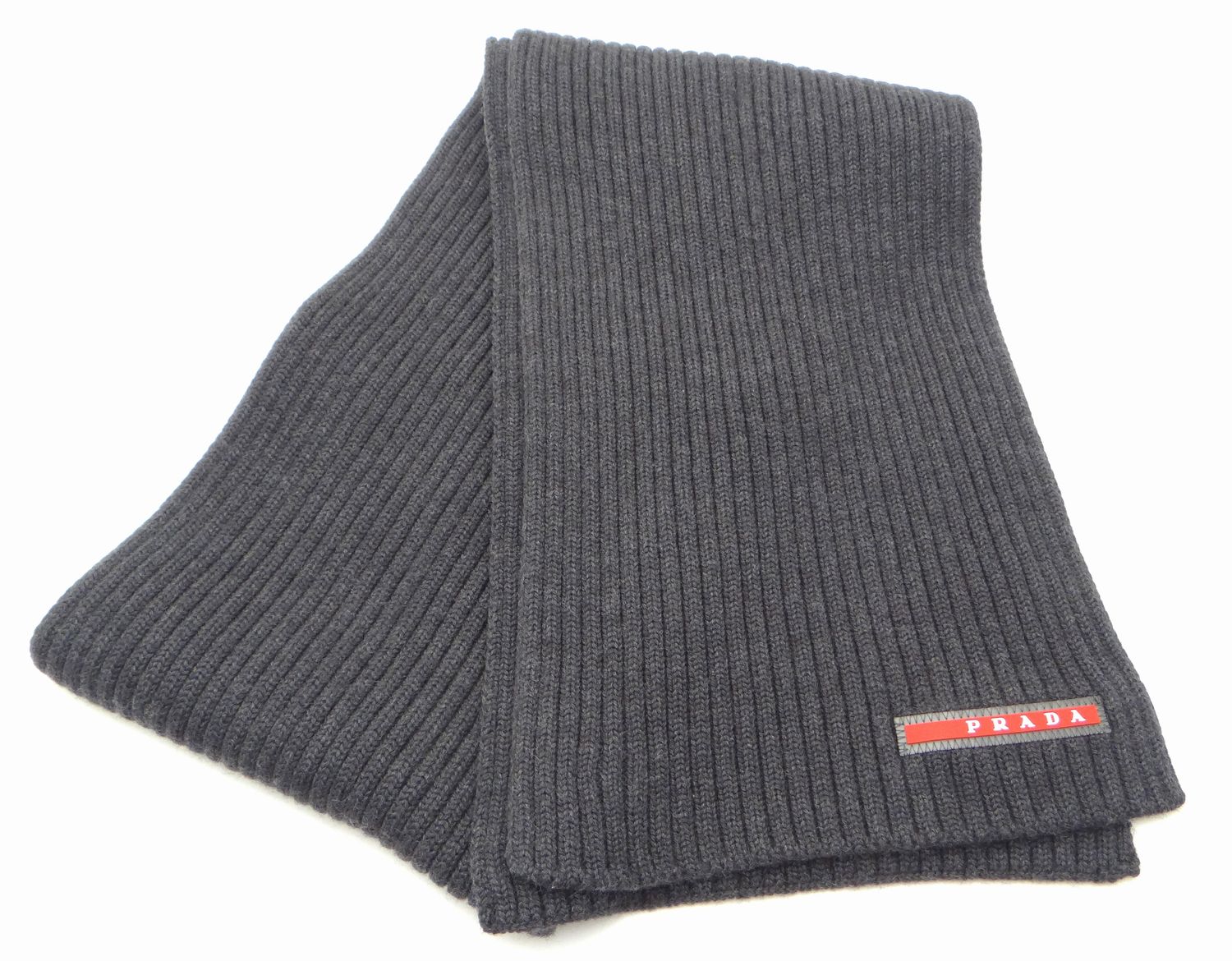 PRADASPORTS プラダスポーツ SMS180 ウール マフラー グレー 美品 商品
