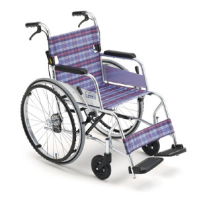 M-40KDB/SP W400 超軽量車いす ♯47 (薄紫チェック)｜BASE