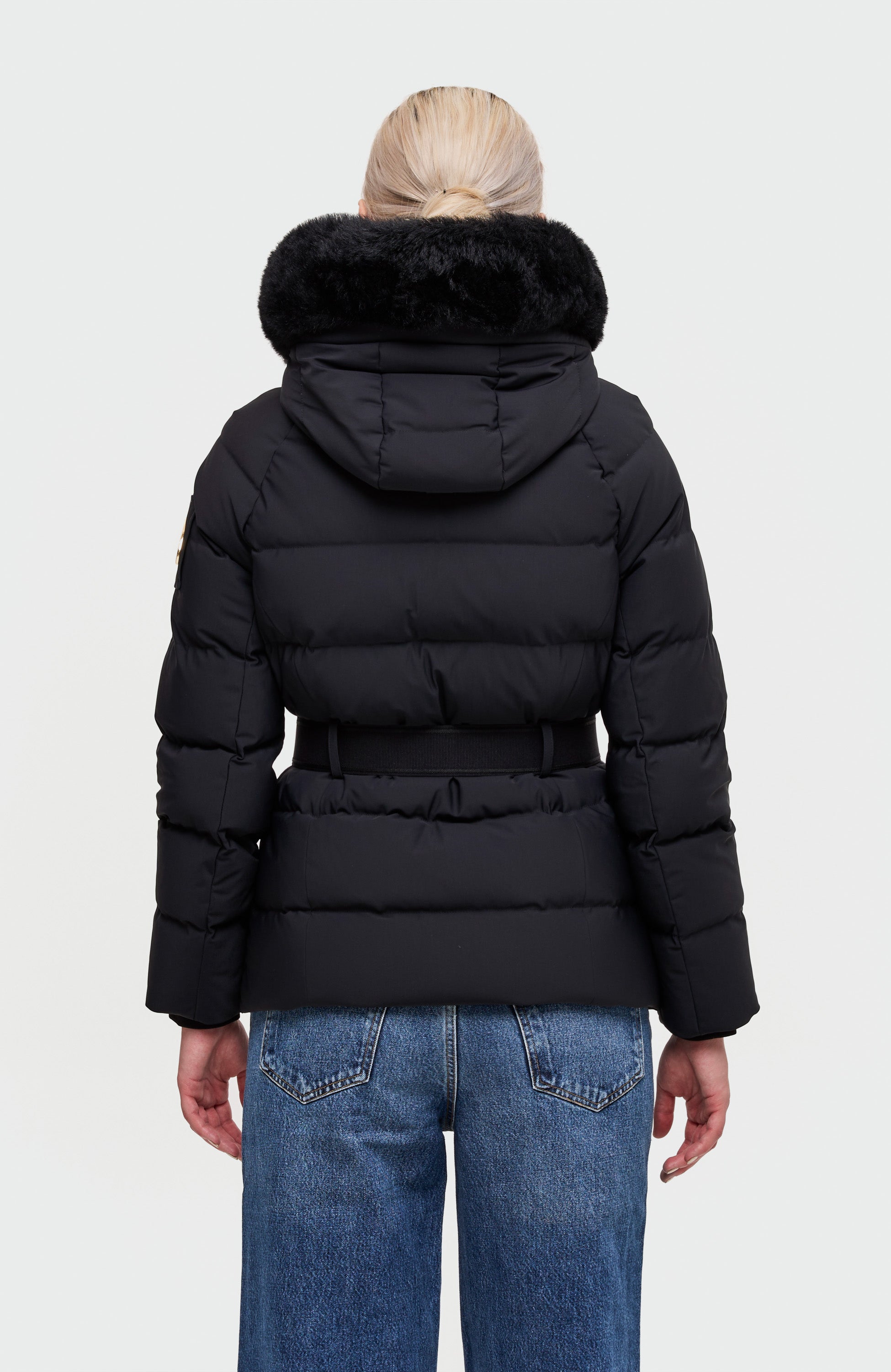 Gold-detail belted jacket CAMBRIA - Shop Online at BEIGE | BROWN