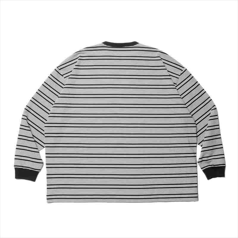 COOTIE PRODUCTIONS Supima Border Oversized L/S Tee