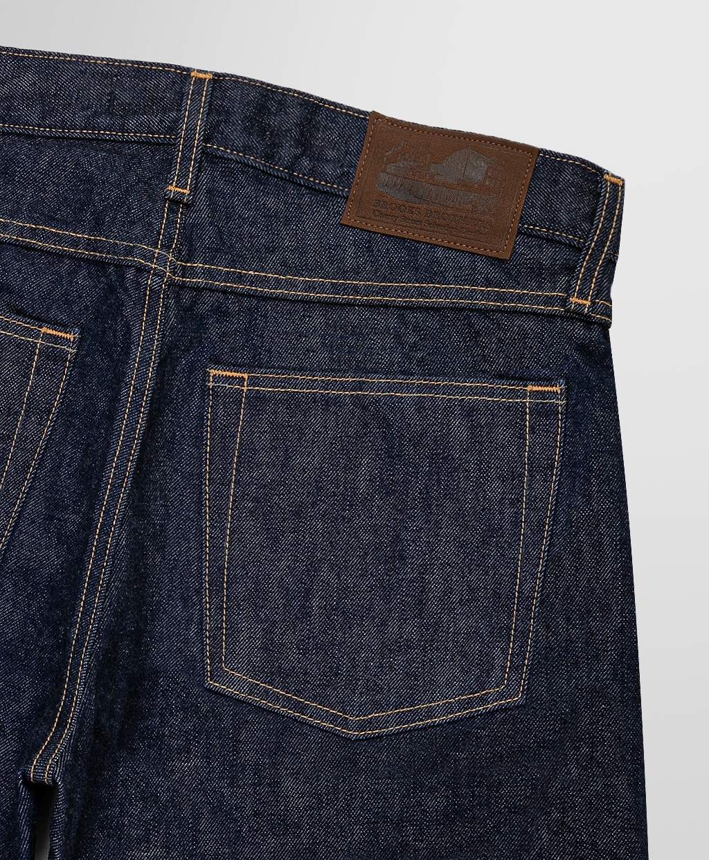 コットン インディゴ チェリーストリート セルビッジデニムパンツ Made