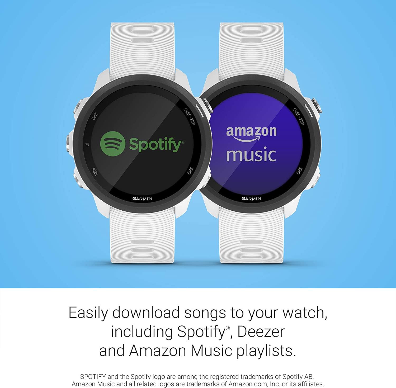 Garmin Forerunner 245 Music GPS Running Smartwatch - White