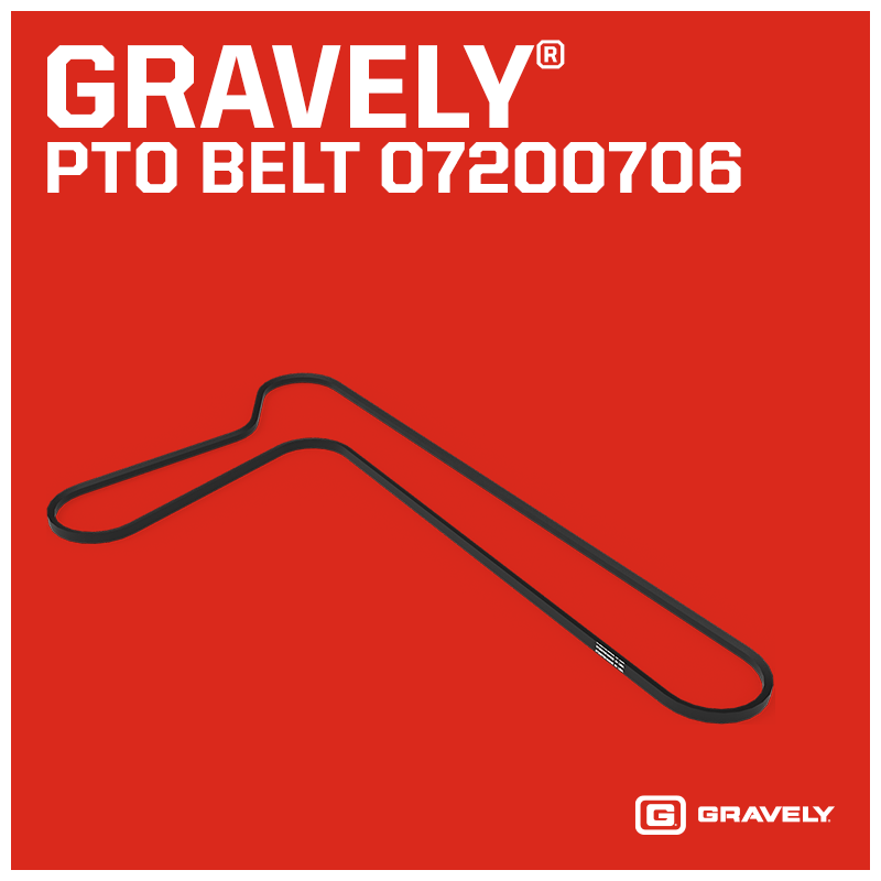 Raw Edge V-Belt - 48 and 52 in. Decks - Gravely