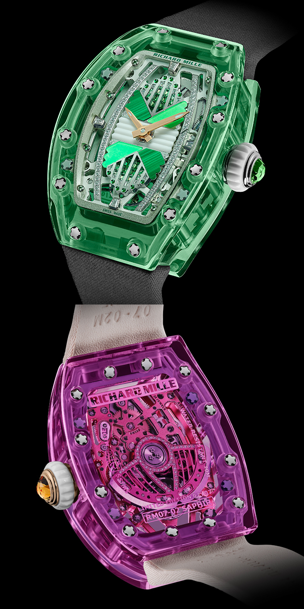 リシャール・ミル(RICHARD MILLE) 2024新作 カラーサファイアの