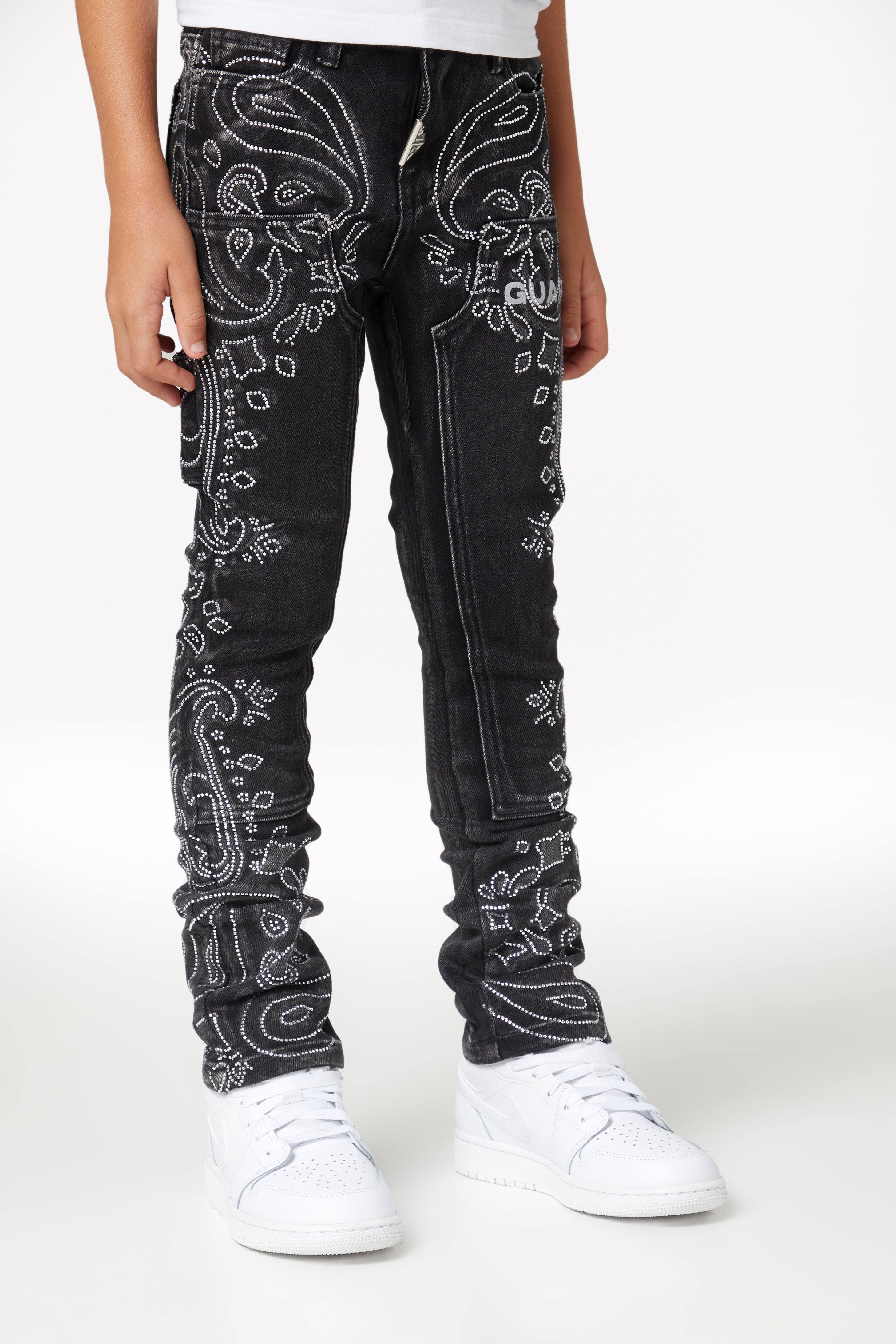 Vintage Black Paisley Kids Denim – GUAPI CLOTHING FZ-LLC
