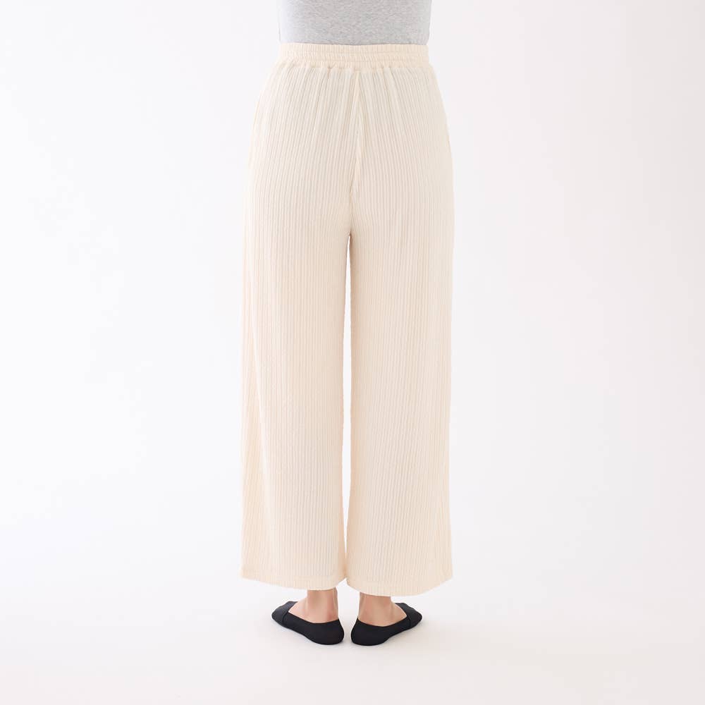 ワイド】ジャカードパンツ【送料無料】【SALE】 FTXL17 :レディース