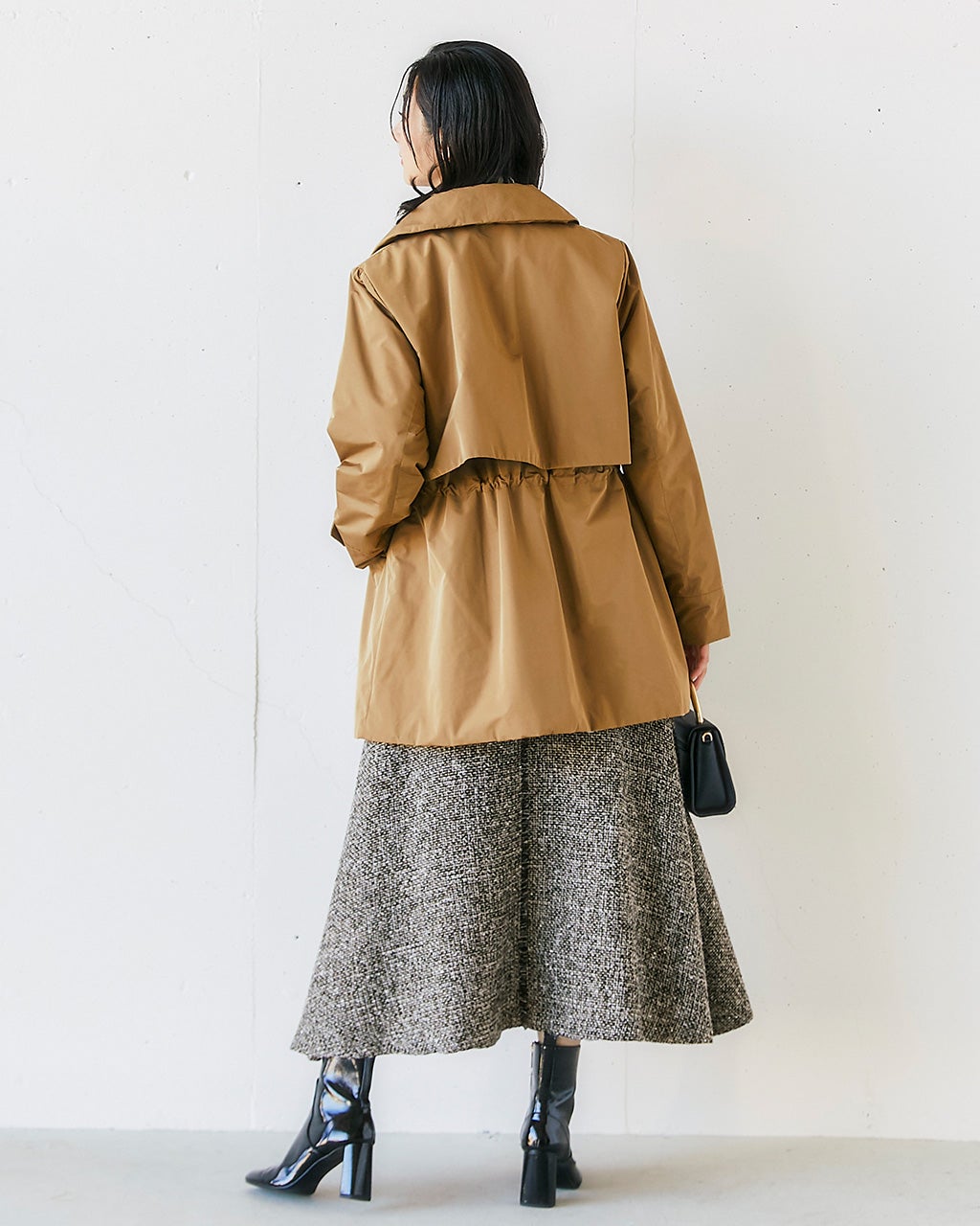 ファンシーツイード・Aラインスカート/DoCLASSE