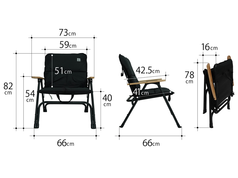 ユトリチェア（ブラック） C1-832-BK - DOD（ディーオーディー）【公式