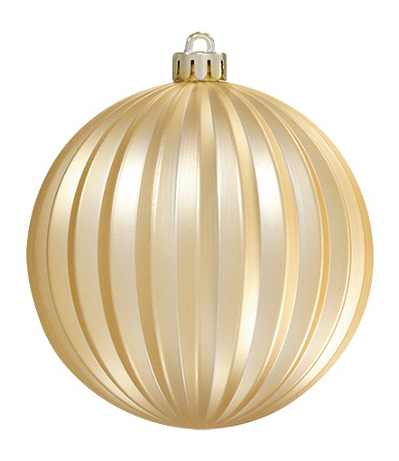 100mmフロストストライプボール(4ケ/パック)（フロスト ゴールド