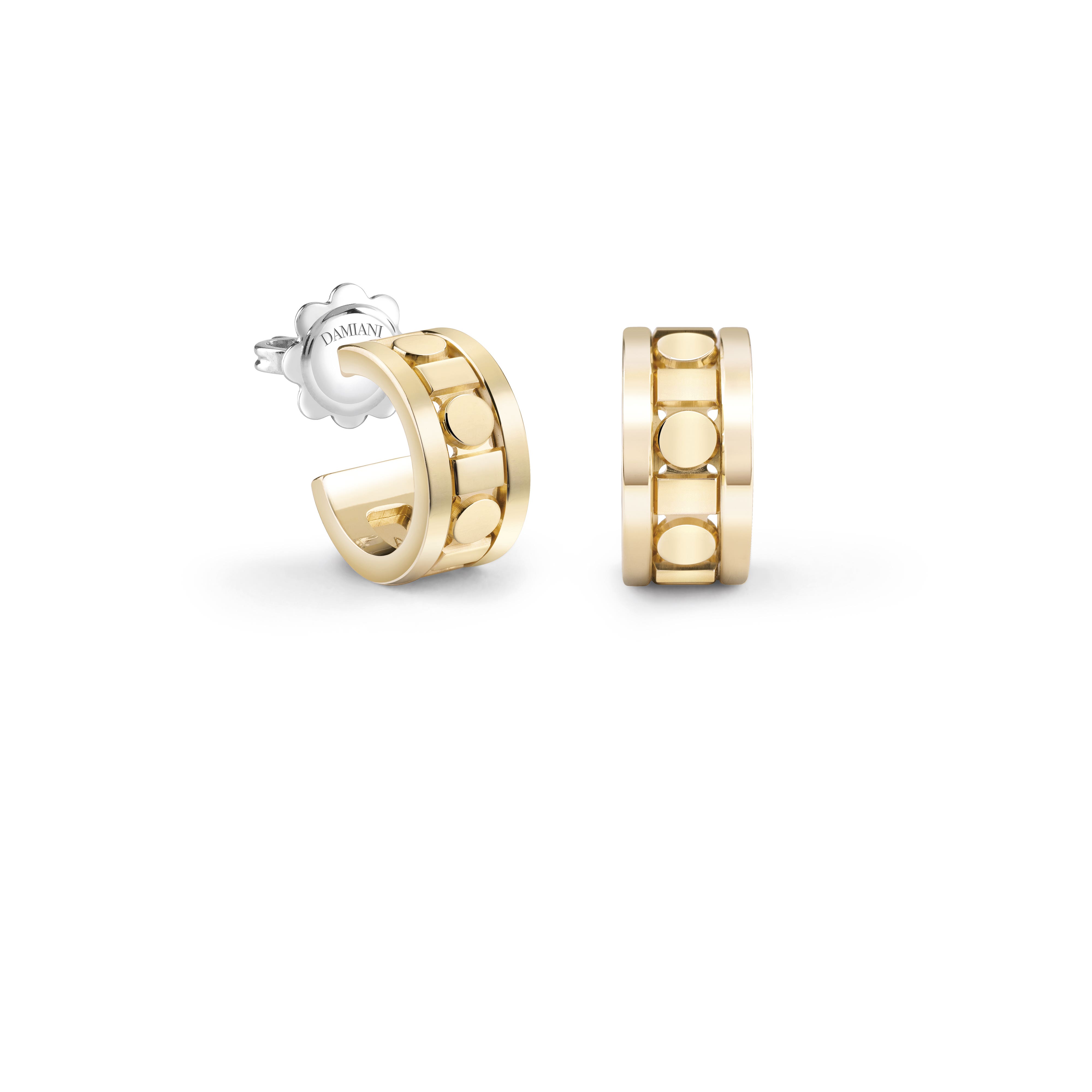 イエローゴールド、ピアス、5,7 mm. - Damiani BELLE ÉPOQUE REEL
