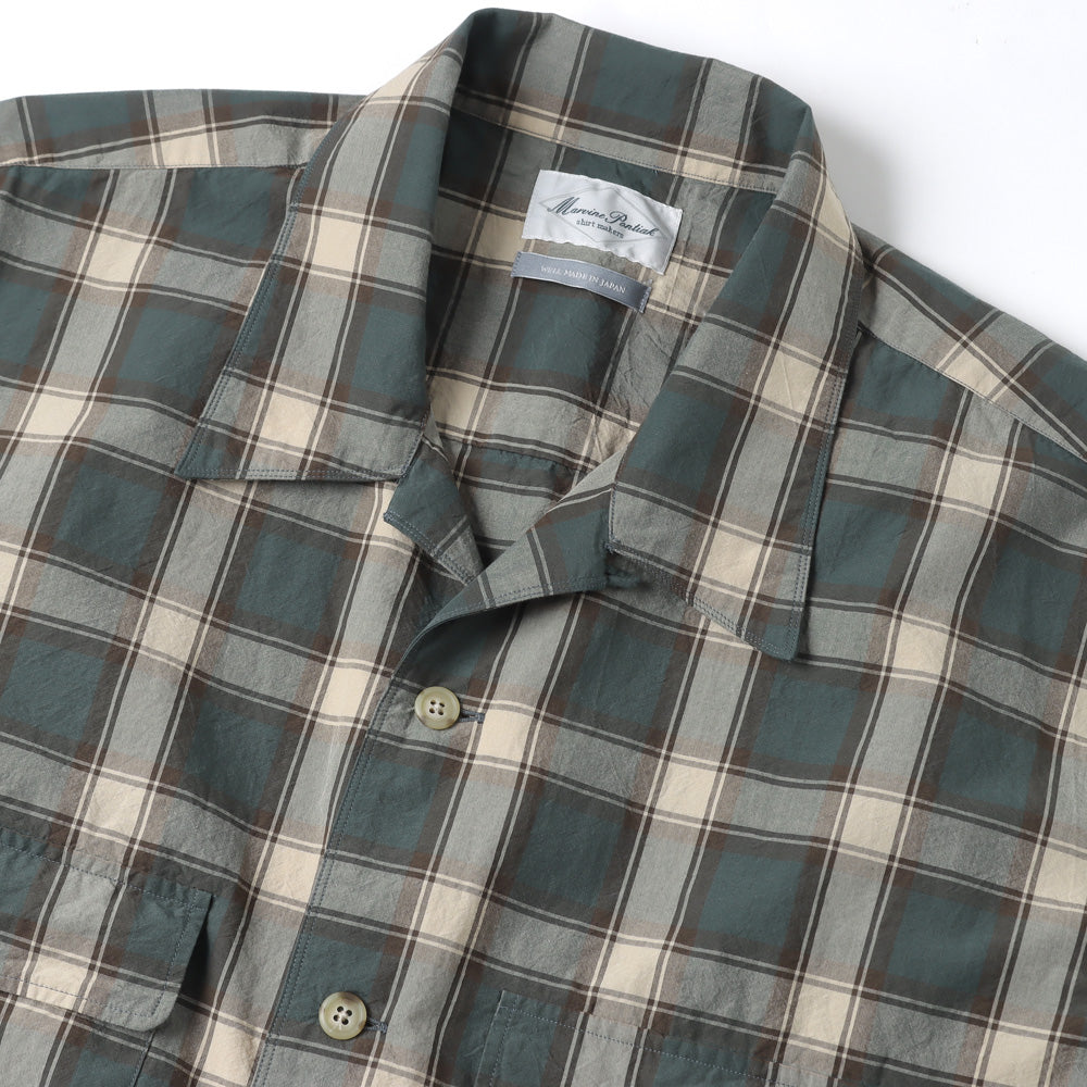 Marvine Pontiak Shirt Makers(マービンポンティアック)Open Collar SH