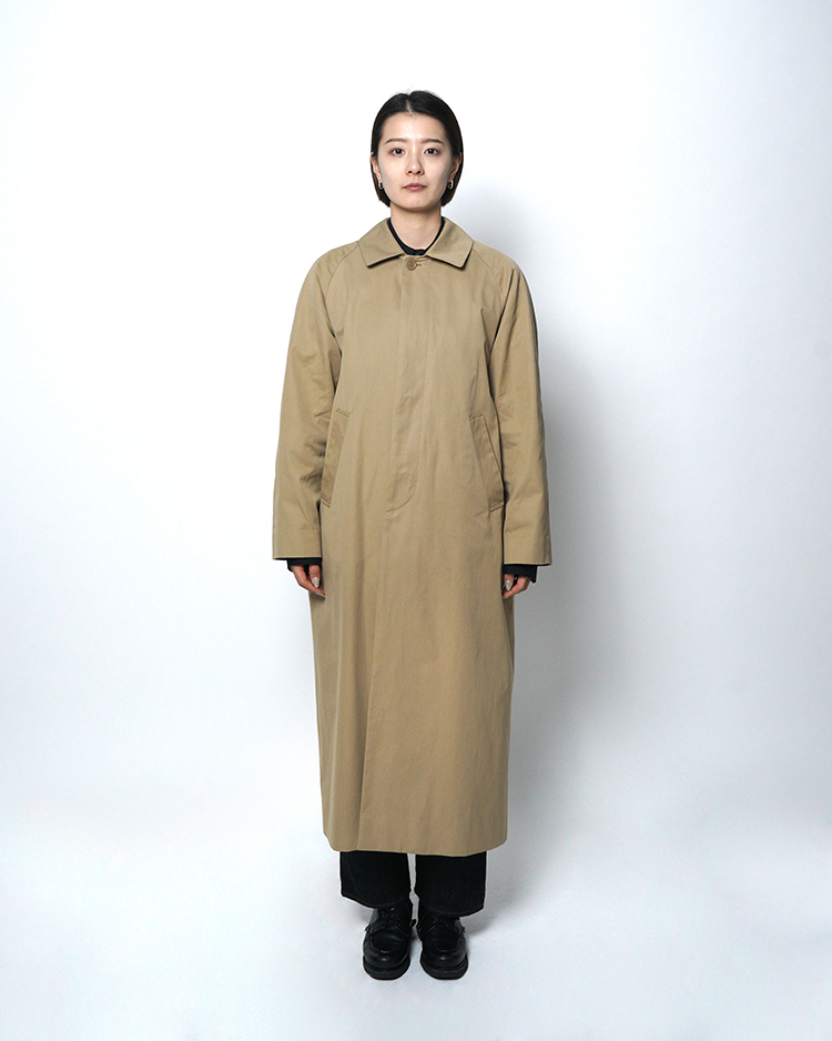 Balmacaan Coat - Long / KHAKI | YAECA (WOMEN)(ヤエカ) | OUTER WEAR