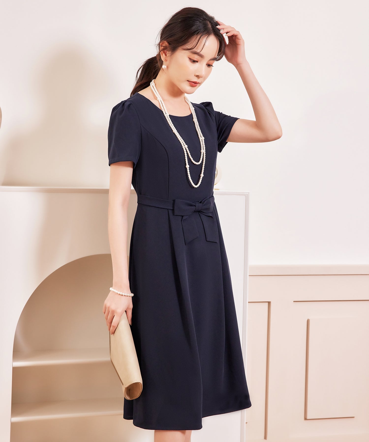 フォーマルワンピース ジャケット セット 膝丈 テーラードジャケット