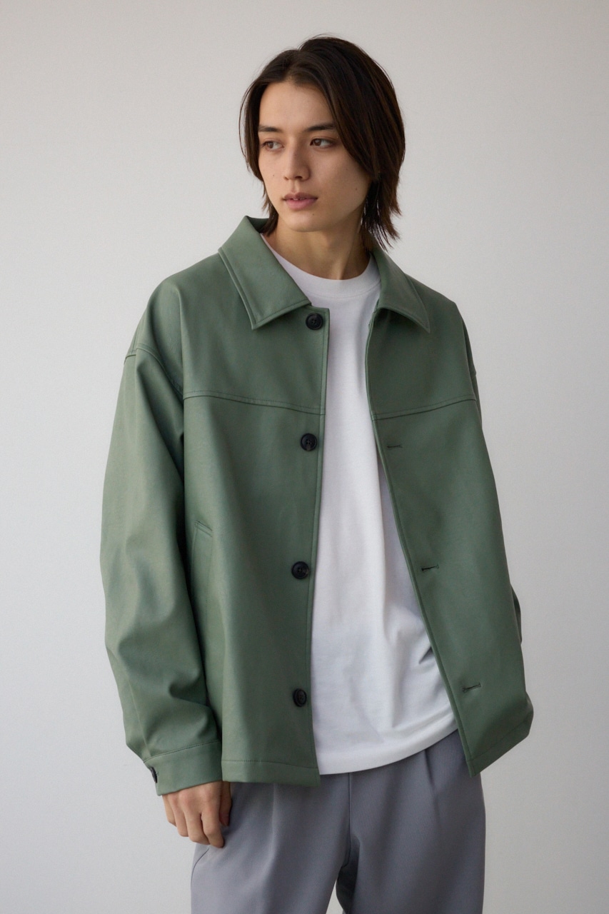 AZUL BY MOUSSY | フェイクレザーコーチジャケット (ジャケット