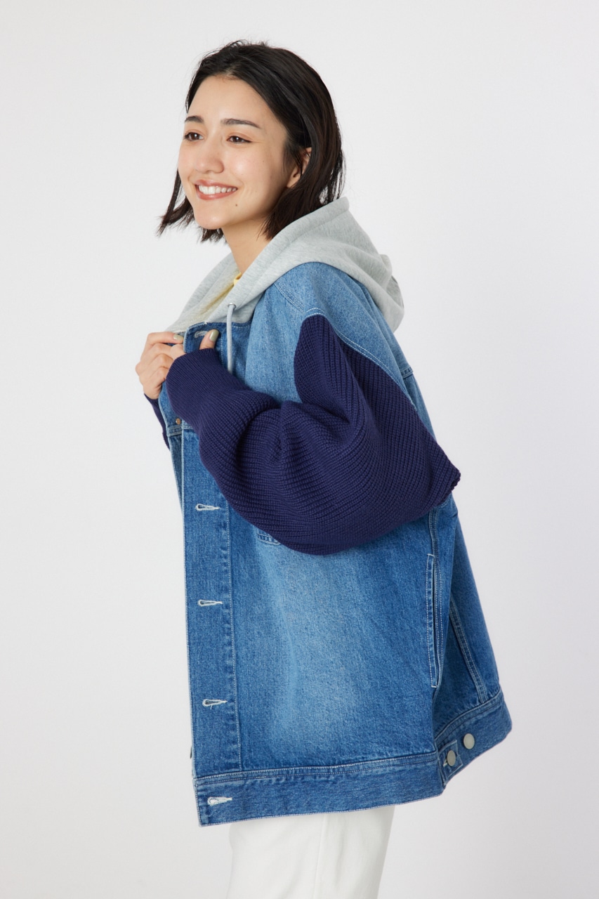 RODEO CROWNS WIDE BOWL | ニットドッキングデニムジャケット