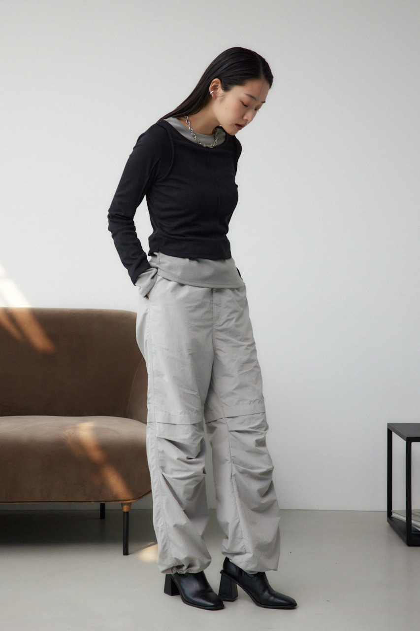 AZUL BY MOUSSY | ドロストリングパラシュートパンツ (パンツ ) |SHEL