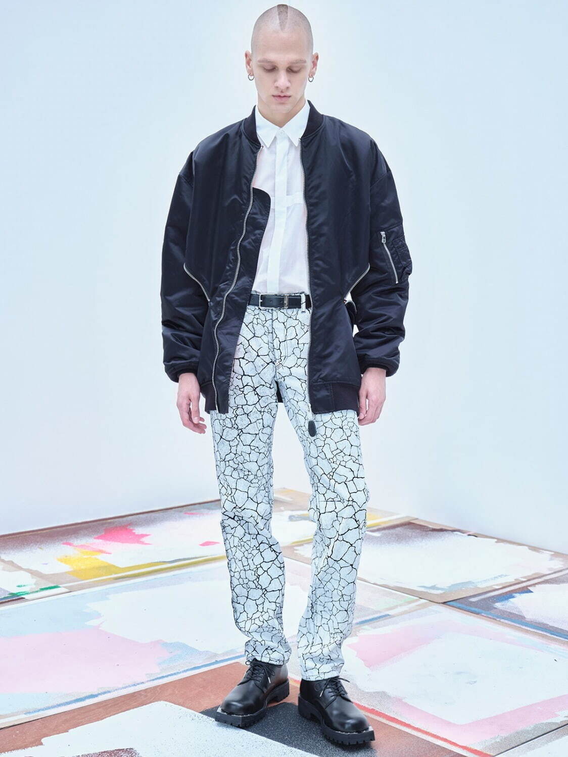 ジョン ローレンス サリバン“ファスナーでシルエット可変”ボンバー