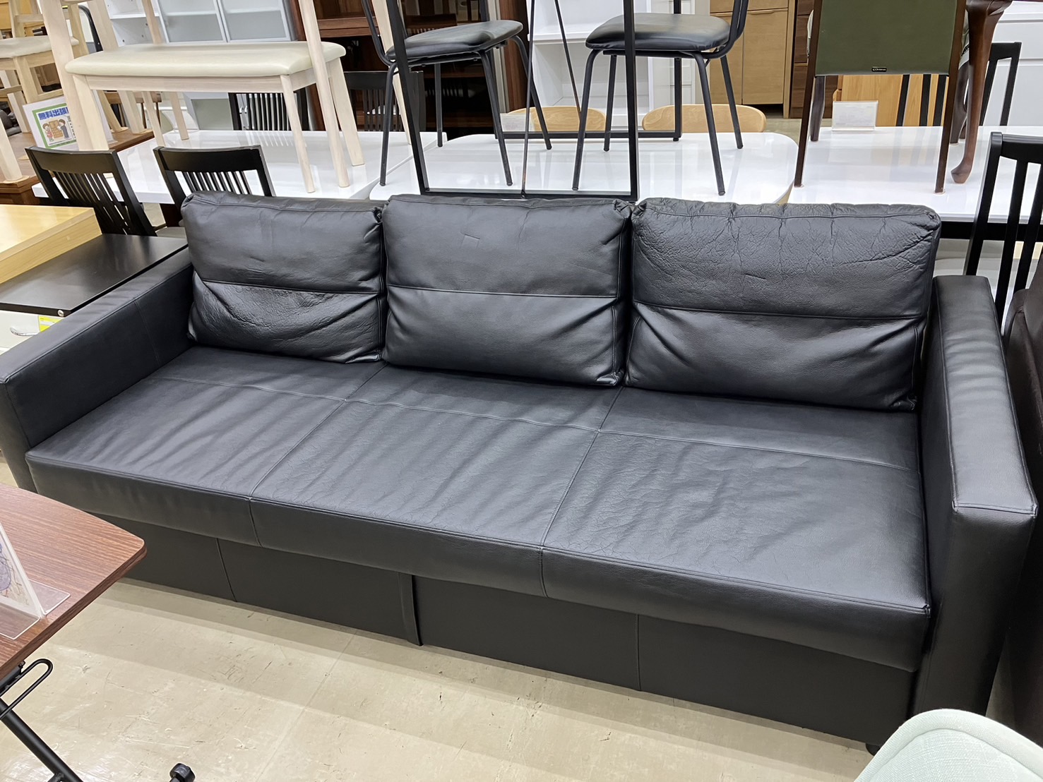 IKEA ソファベッド FRIHETEN フリーヘーテン イケア 収納付き】を買取