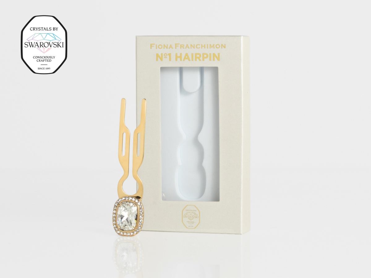 Nº1 Hairpin Pendant | with Swarovski® 10 Carat Crystal Halo Cut