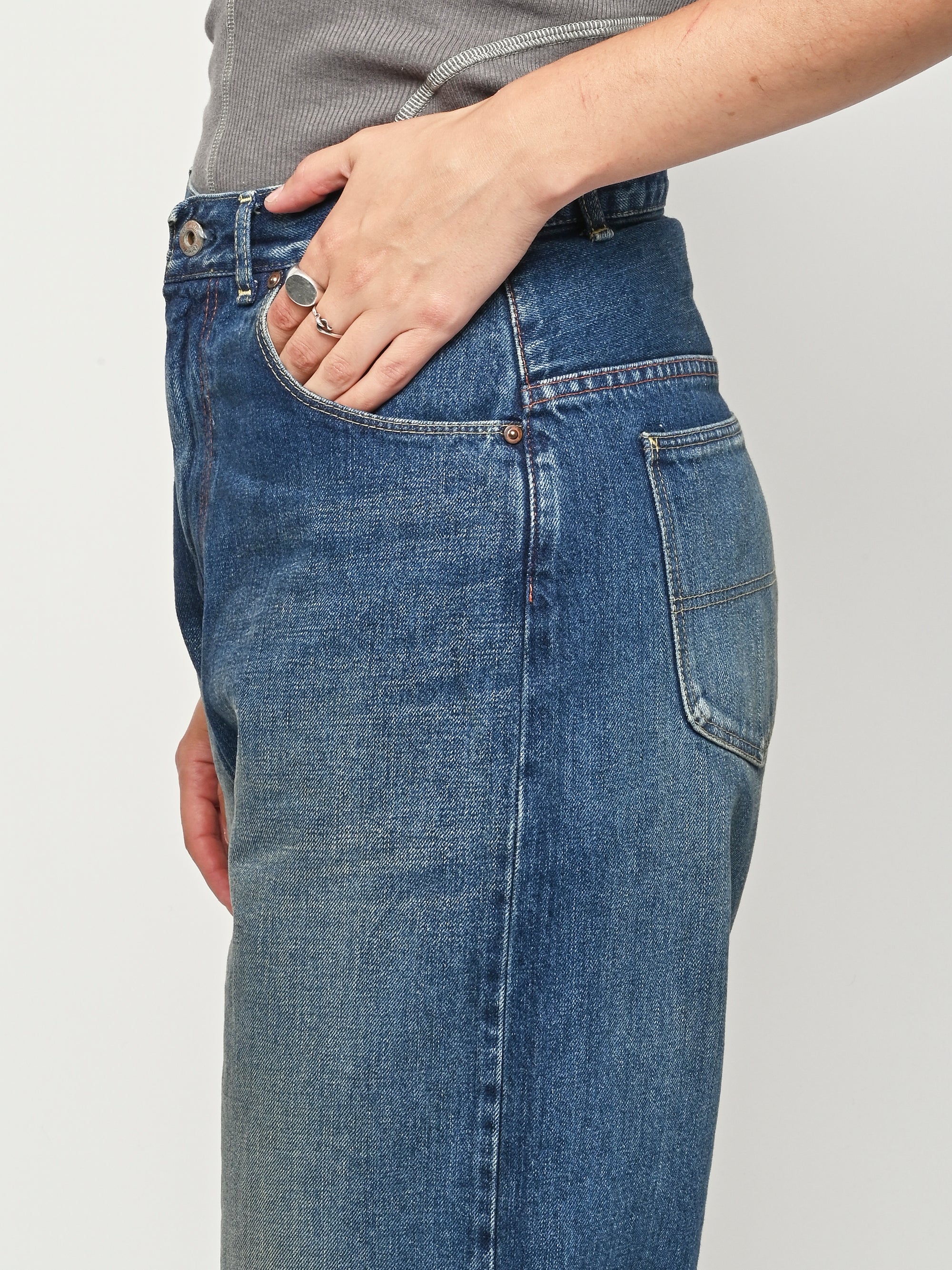 Chimala - Dark Wash Selvedge Denim Ranch Pants – Frances May