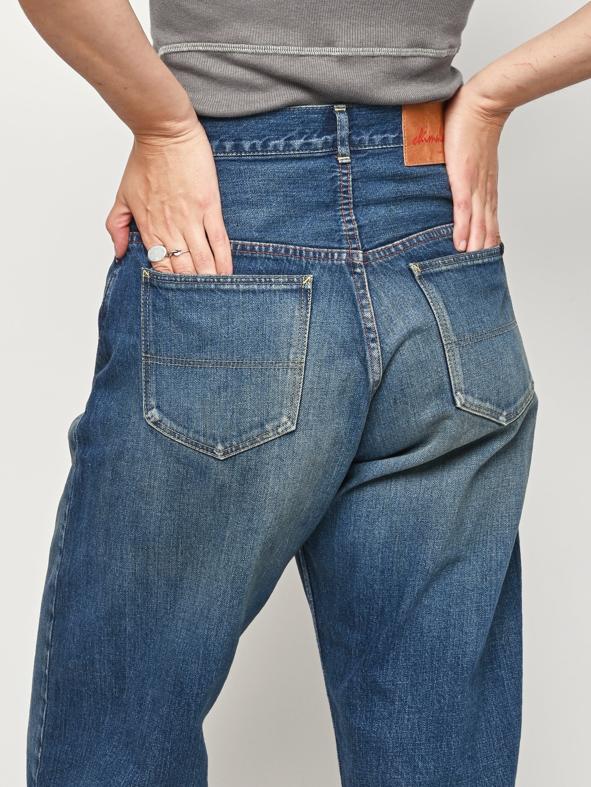 Chimala - Dark Wash Selvedge Denim Ranch Pants – Frances May