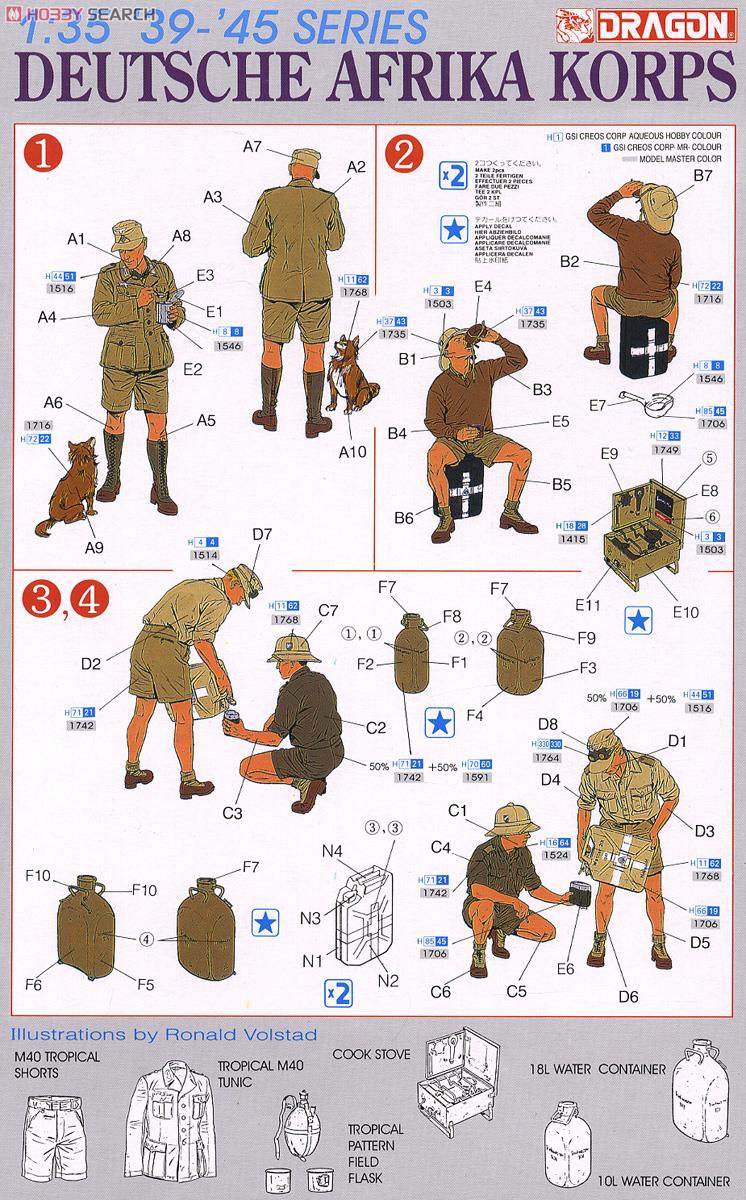 WW.II ドイツ アフリカ軍団 DAK 休息セット (プラモデル) - ホビー