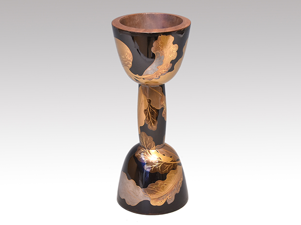 道本（作） 小鼓胴 蕪蒔絵 江戸中期 | 古美術ささき