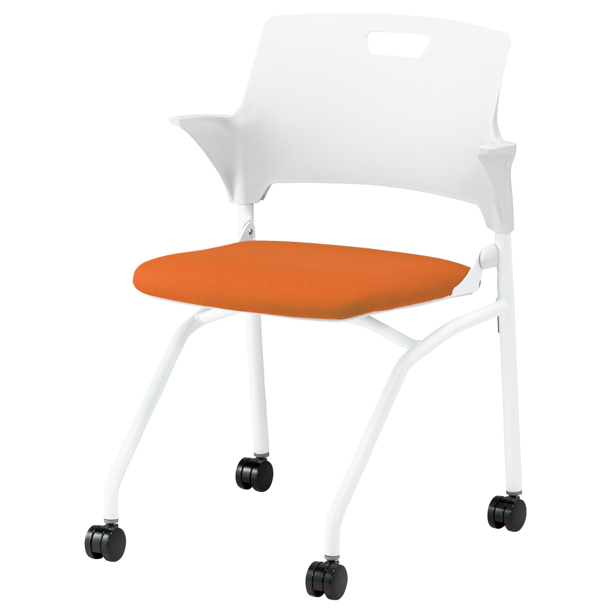 ハーフ肘ネスティングチェア 幅557 奥行542 高さ775 SN-CM558MC 通販