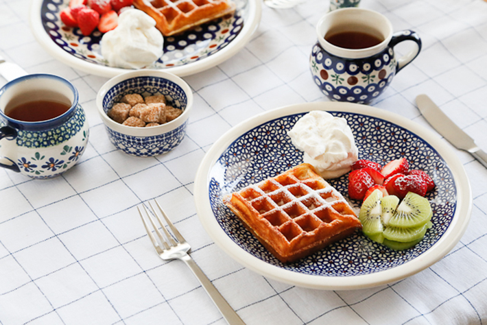 平皿（φ24cm）ポーリッシュポタリー(ポーランド食器)